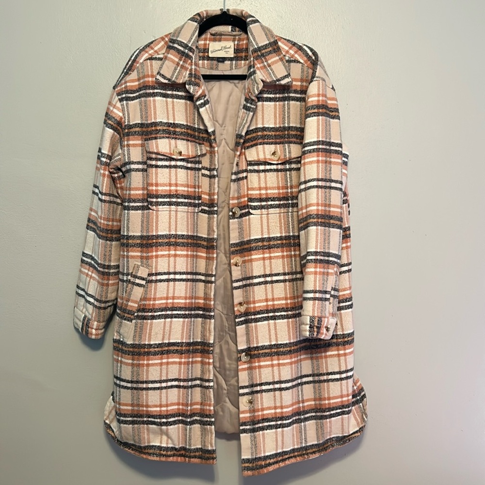 Universal Thread plaid quilted shacket size large